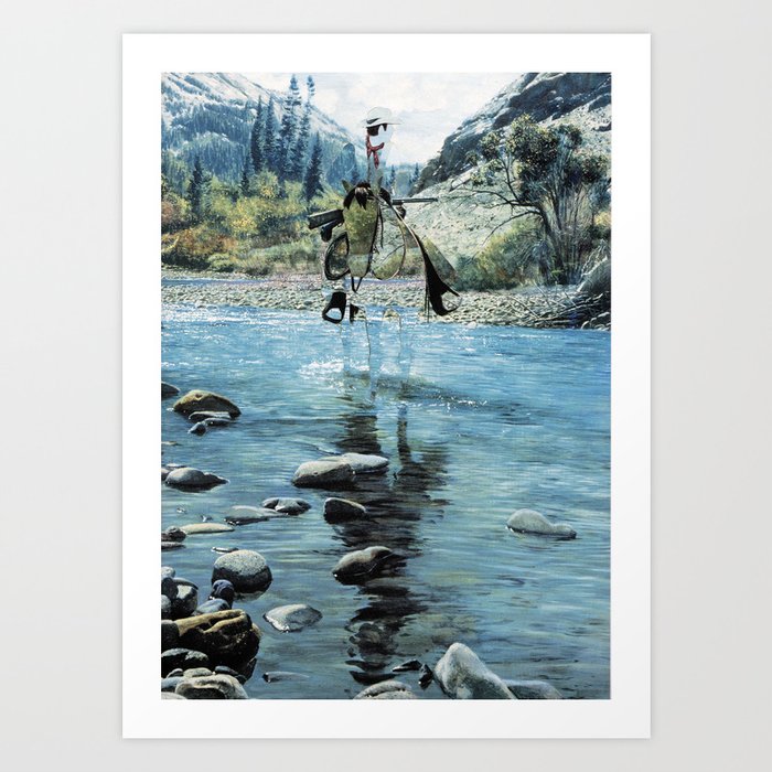 The Unknown Rider of Lost Creek Art Print