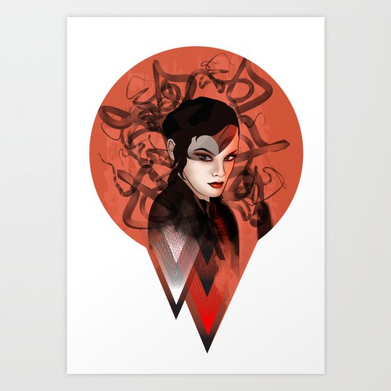 RED TRIANGLE Art Print