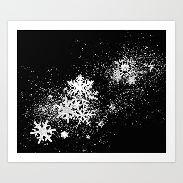 snow sky Art Print