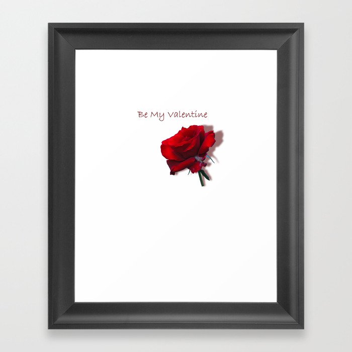 Be My Valentine Framed Art Print