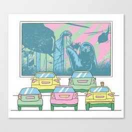 Drive In Movies Canvas Print