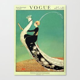 Vintage Magazine Cover - Peacock Canvas Print