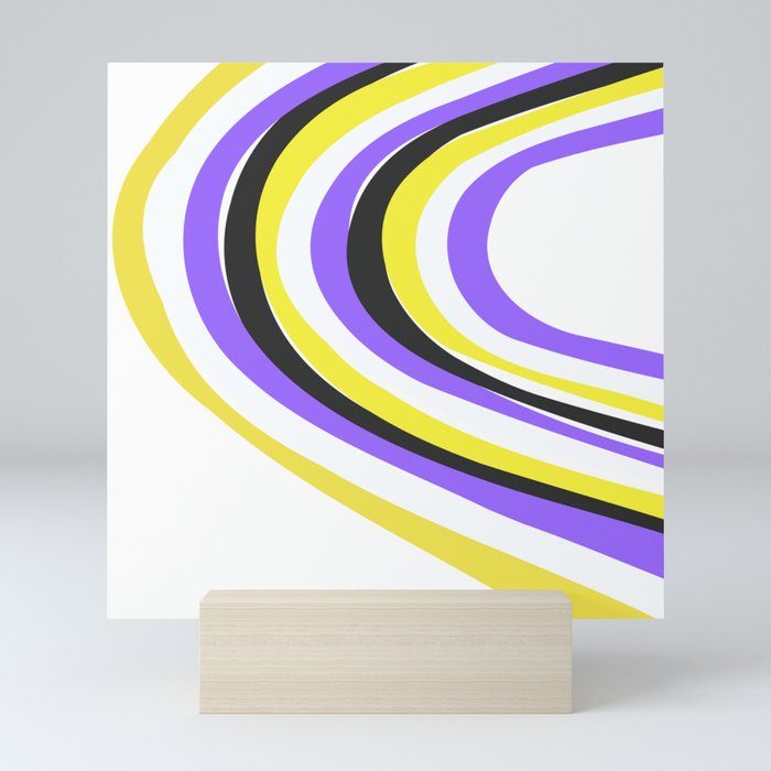 Non-binary Liquid Abstract Mini Art Print