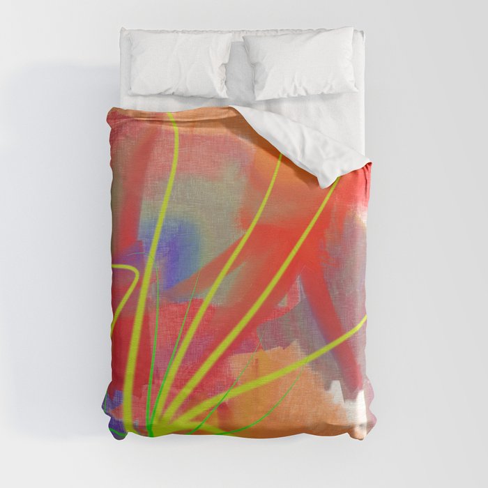 Abstract Digital Urban Art Duvet Cover