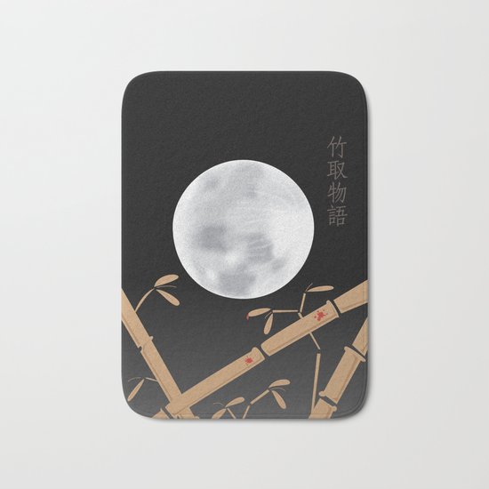 Tale of the Bamboo Cutter Bath Mat