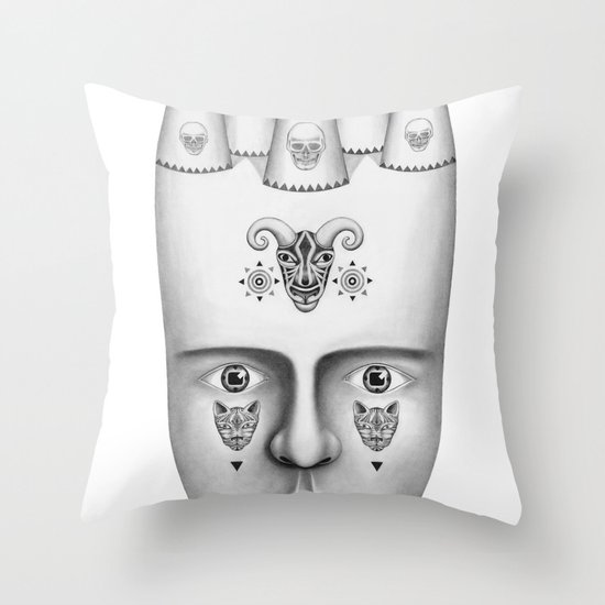 Skulls Throw Pillow