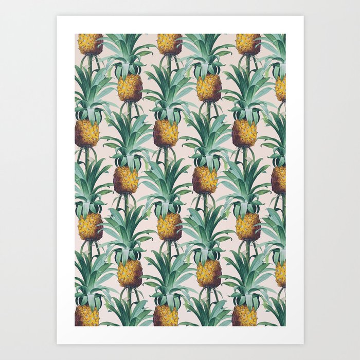 Pineapple Trellis Art Print