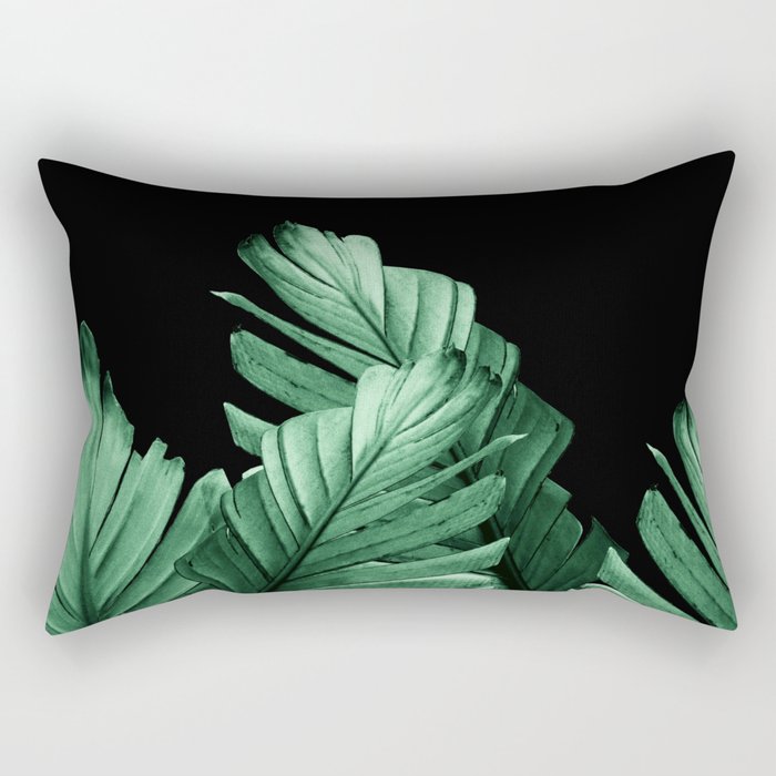 Green Banana Leaves Dream #2 #tropical #decor #art #society6 Rectangular Pillow