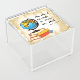 The World Belongs to Readers Acrylic Box