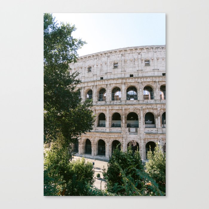 The Roman Colosseum || Ancient Rome, Italy, Architecture, Travel Photography Canvas Print