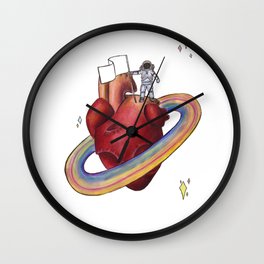 Heart Landing Wall Clock