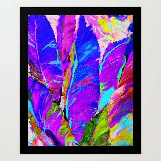 Exotic Leaves Art Print
