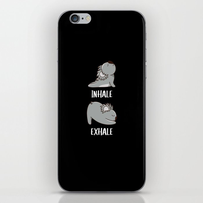 Koala Yoga Cute Koalas Sport Inhale Exhale iPhone Skin