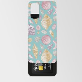 Pretty Pastel Seashell Beach Pattern Android Card Case