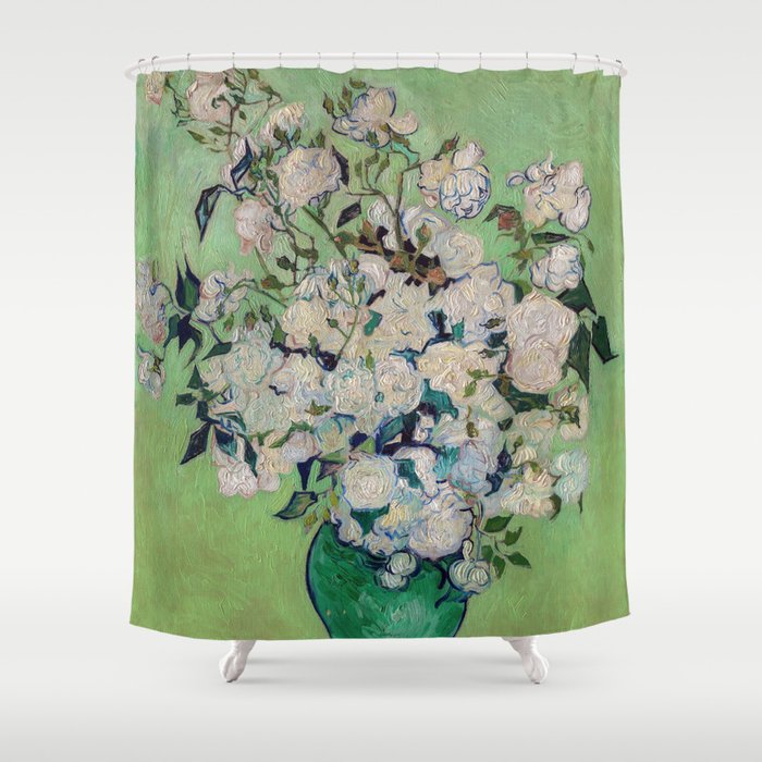 Vincent van Gogh - Roses Shower Curtain