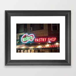 Modern Pastry Shop Boston MA North End Hanover Street Framed Art Print