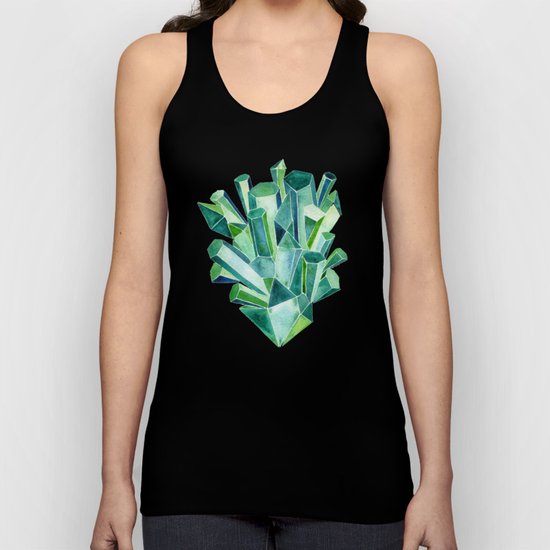 Emerald Watercolor Unisex Tank Top