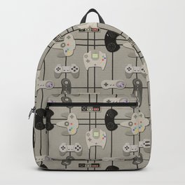 Paper Cut-Out Video Game Controllers Backpack