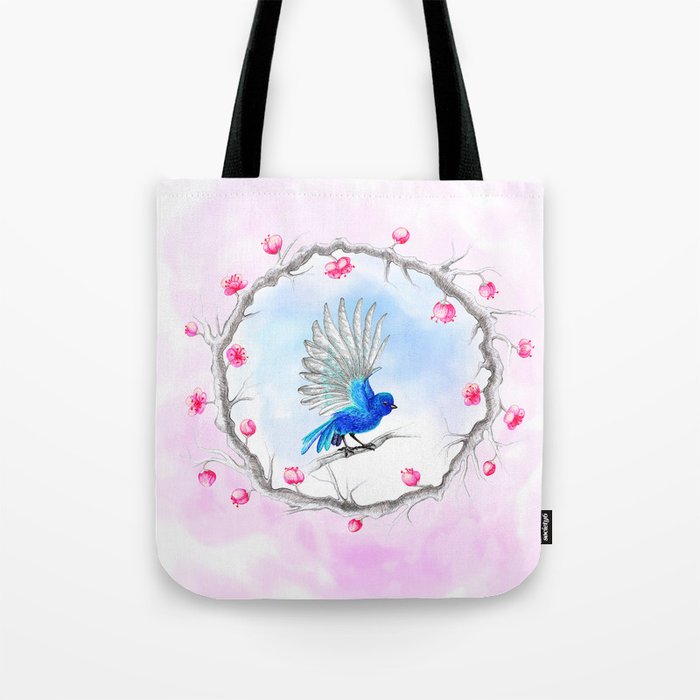 Blue bird Tote Bag