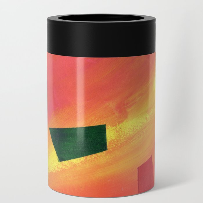 Sunset Yoga Wolf Can Cooler