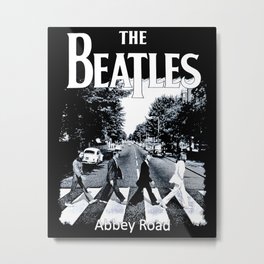 Abbey Road Walking Metal Print