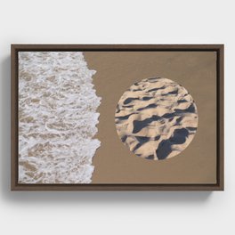 Ocean & Sand Framed Canvas