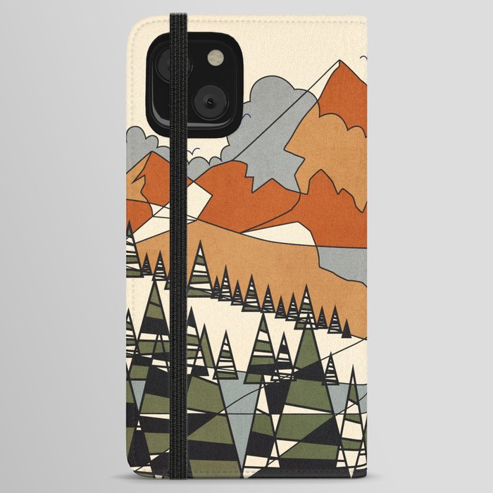 Wild Abstract Landscape 3 iPhone Wallet Case