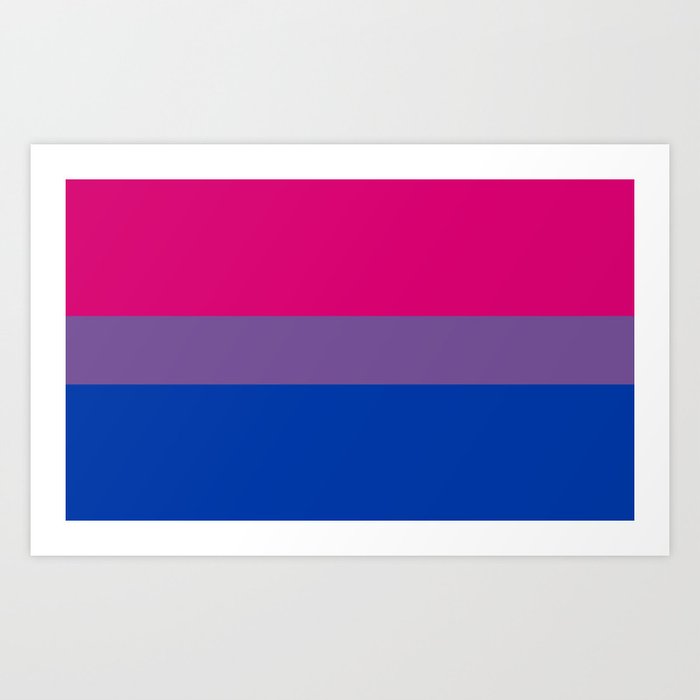 Bisexual Pride Flag LGBTQ Bi Pride Art Print