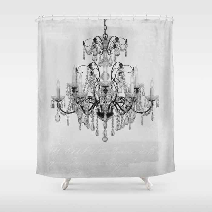 belle epoque chandelier Shower Curtain