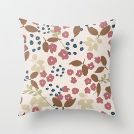 Mapleton-Blush Flower Throw Pillow