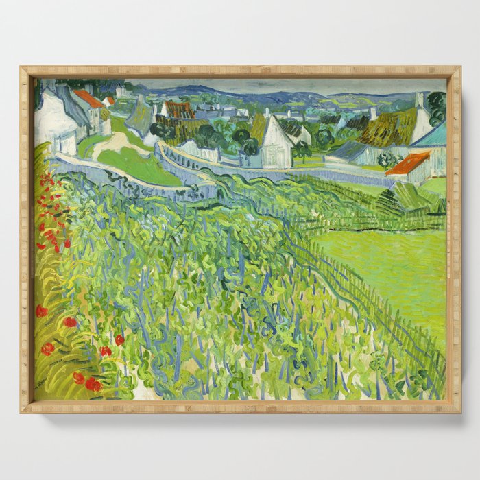 Vincent van Gogh "Vineyards at Auvers" Serving Tray