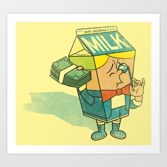 Spoiled Milk Art Print