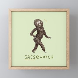 Sassquatch Framed Mini Art Print