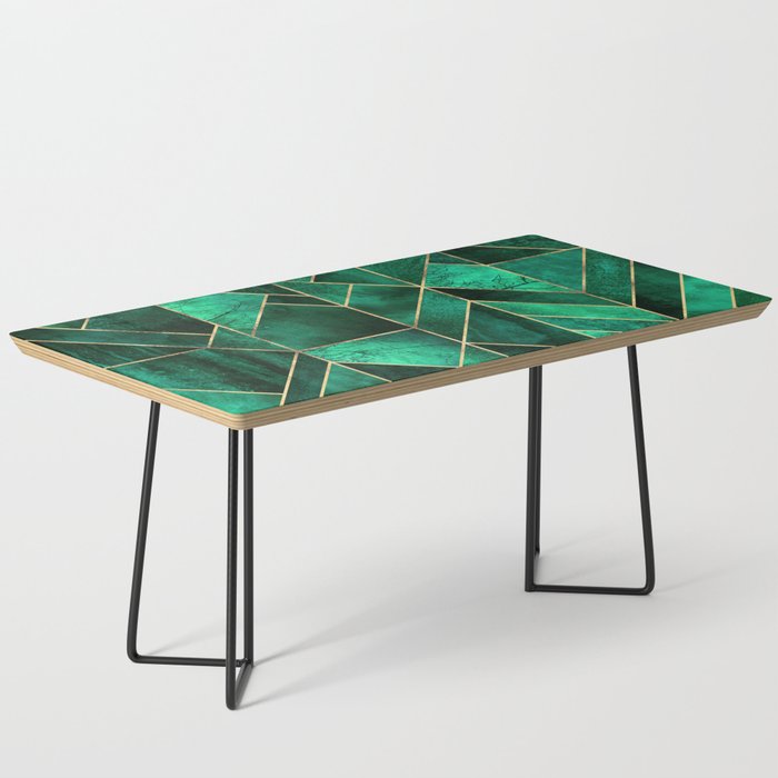 Abstract Nature - Emerald Green Coffee Table