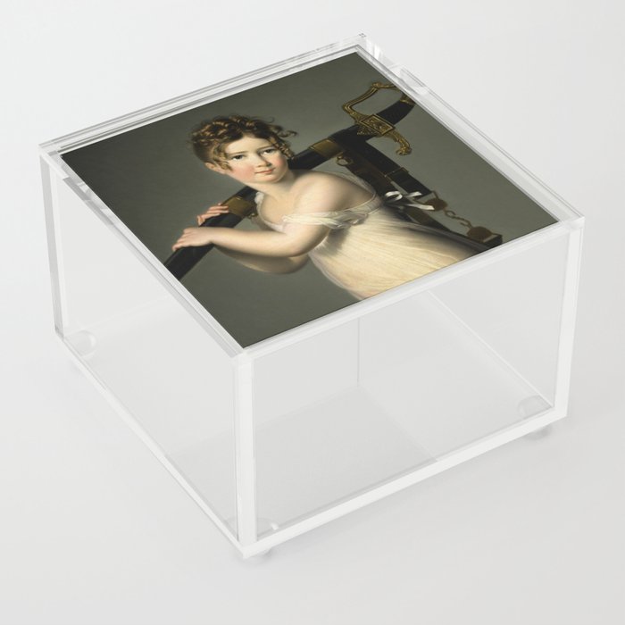 A Young Girl carrying her Father's Sabre by Jeanne-Elisabeth Chaudet Acrylic Box