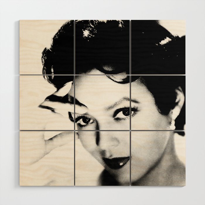 dorothy dandridge black & white photo Wood Wall Art