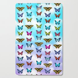 Blue Sky Butterflies Cutting Board
