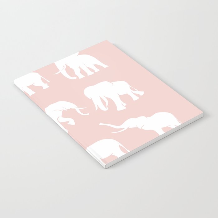 Rose elephant silhouette Notebook