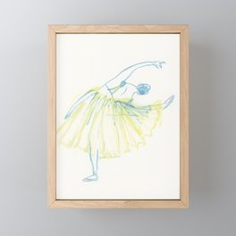 A Ballerina Framed Mini Art Print
