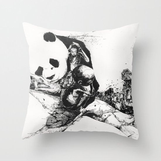 Chaos and order 2 Throw Pillow