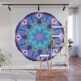 Infinite Wisdom - Colorful Blue Mandala Art Wall Mural