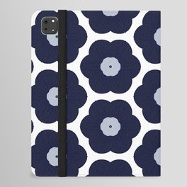 Blue And White Floral Pattern iPad Folio Case