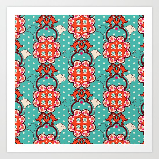 Creative pattern Art Print