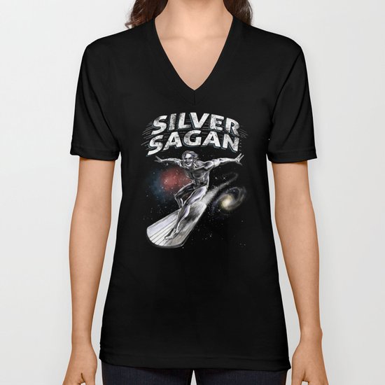 Silver Sagan Unisex V-Neck