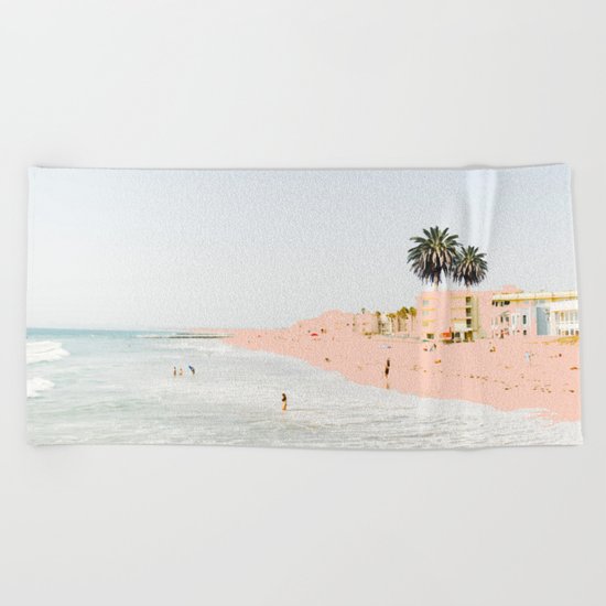 Pink Beach #society6 #decor #buyart Beach Towel