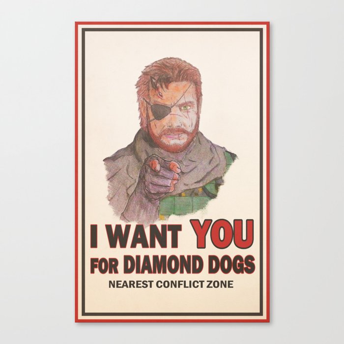 I Want YOU For Diamond Dogs Canvas Print