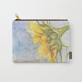 Helianthus annuus: Sunflower Abstraction Carry-All Pouch