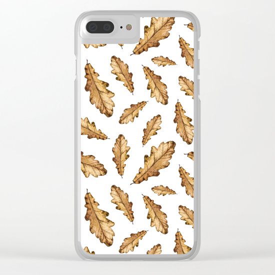 Autumn Leaves Pattern 01 Clear iPhone Case