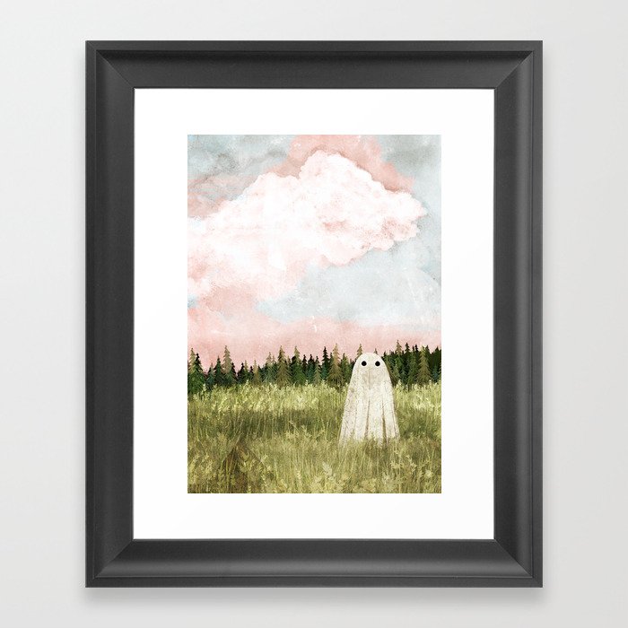 Cotton candy skies Framed Art Print