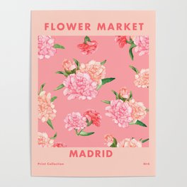 Flower Market Madrid No.4 Poster